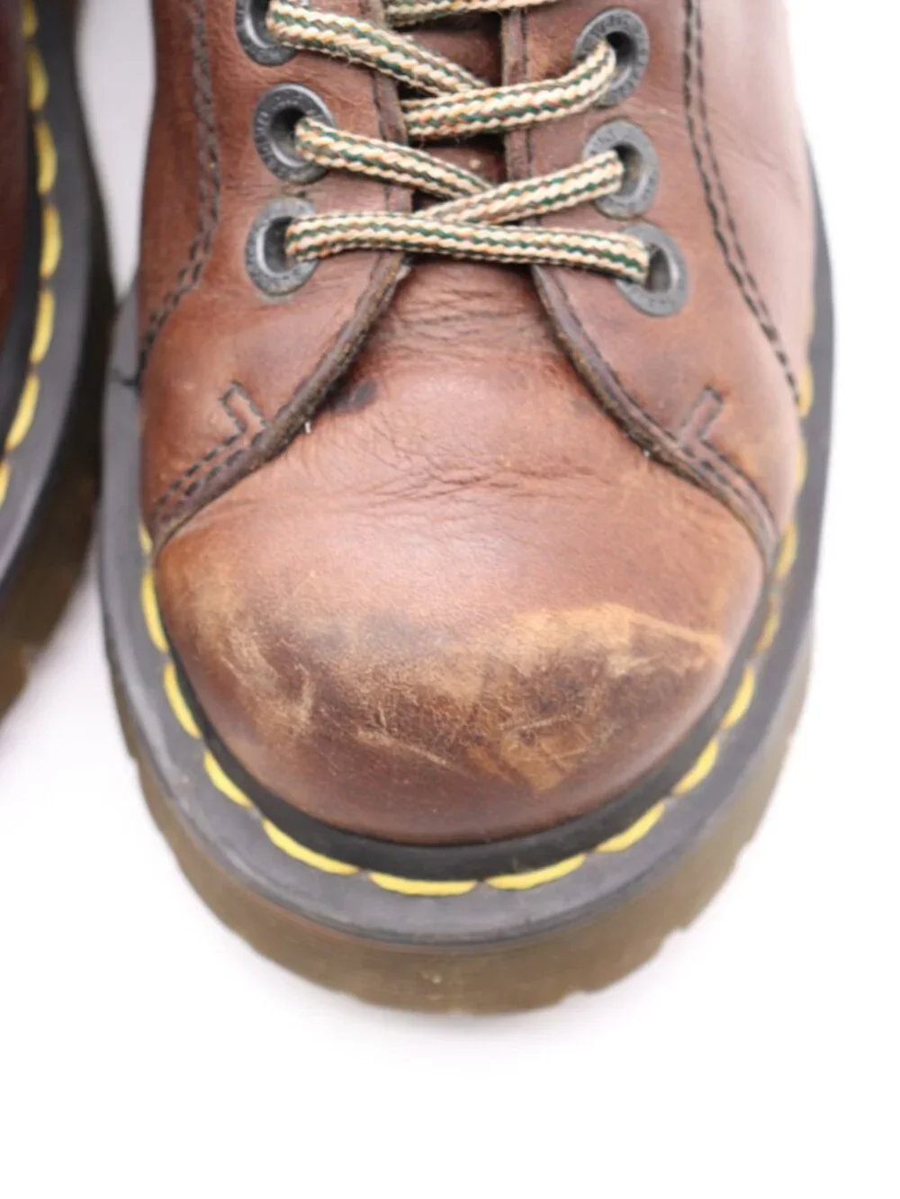 Doc Dr. Martens 8312 Men's 7 Women's 8 Made England Brown Leather Chunky Lace Up